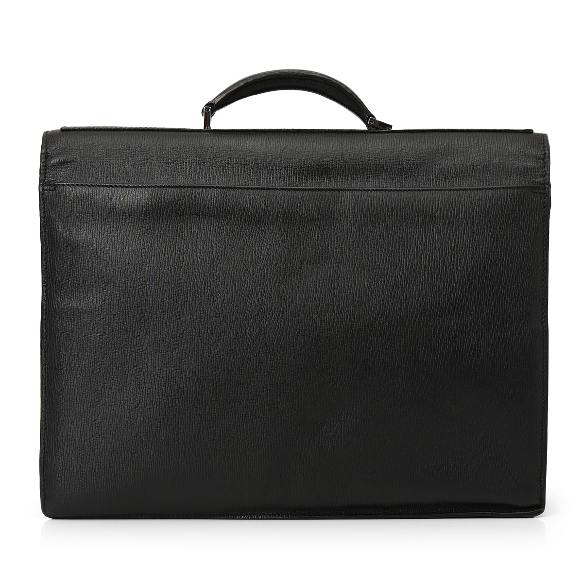 Back Leather Briefcase One Size