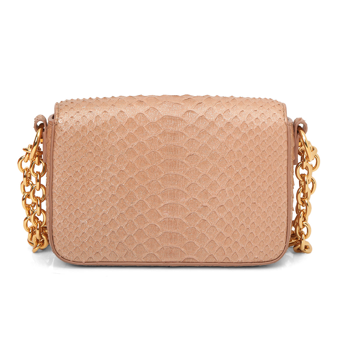 Metallic Python Natalia Small Shoulder Bag