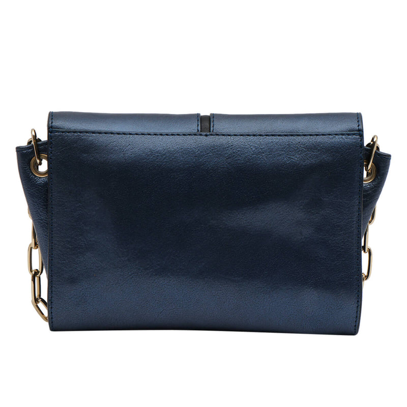 Zizi Saffiano Leather Chain Clutch Shoulder BagÂ 