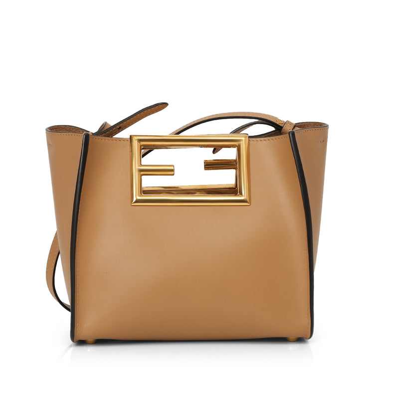 Tan Leather Small The Way Shoulder Bag