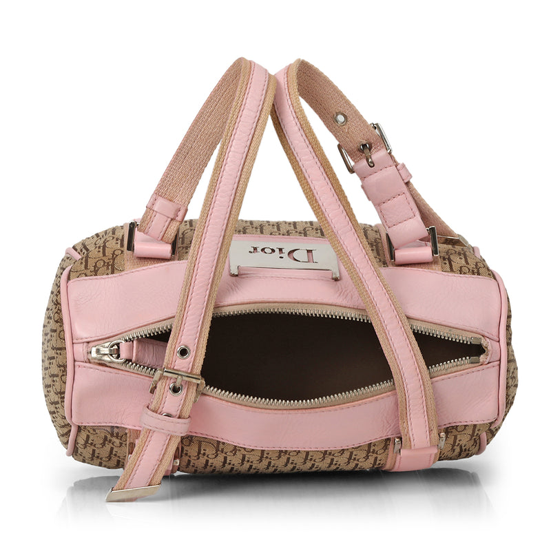 Trotter Diorissimo Canvas Boston Bag Small