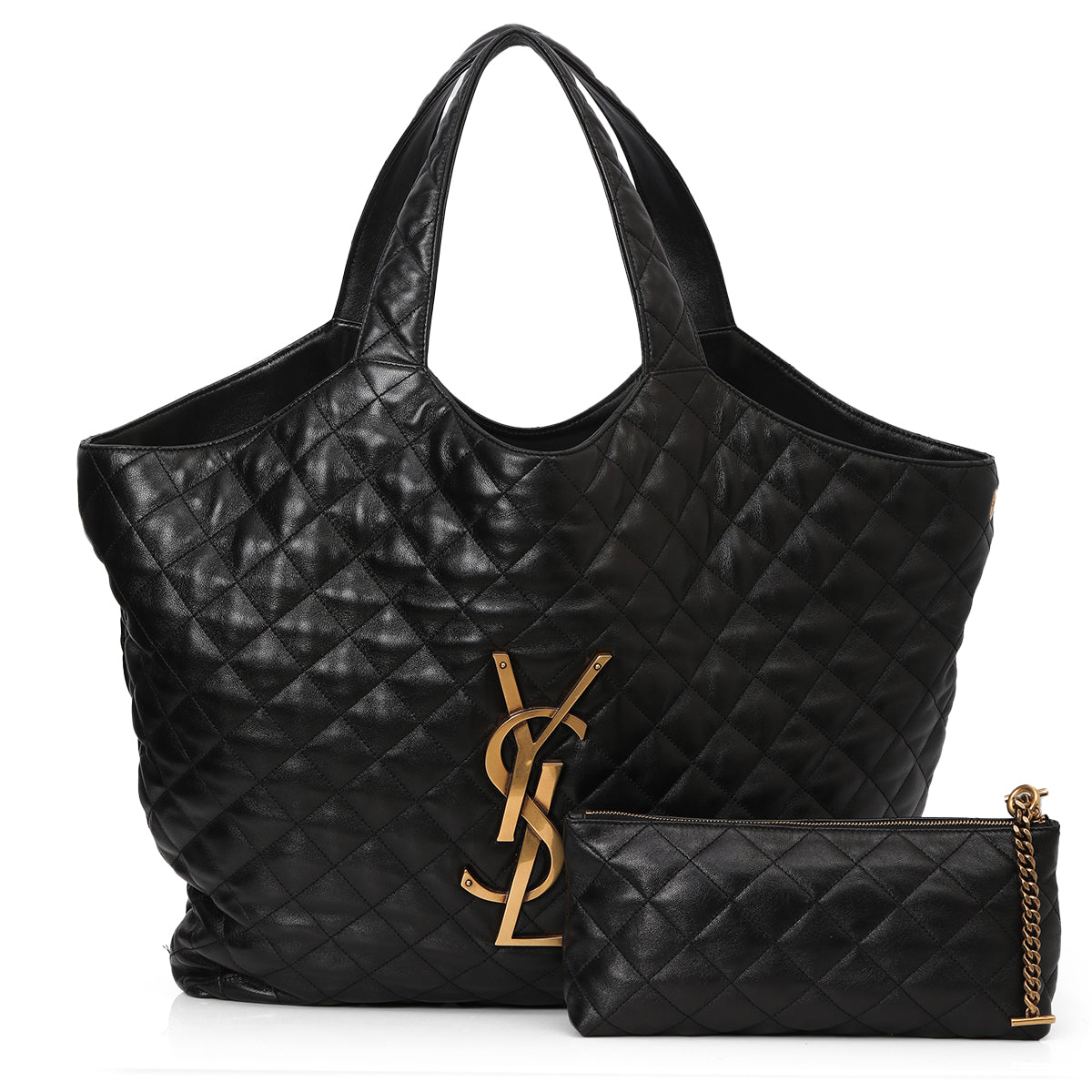 Saint Laurent Icare Maxi Shopping Bag In Quilted Lmbskin