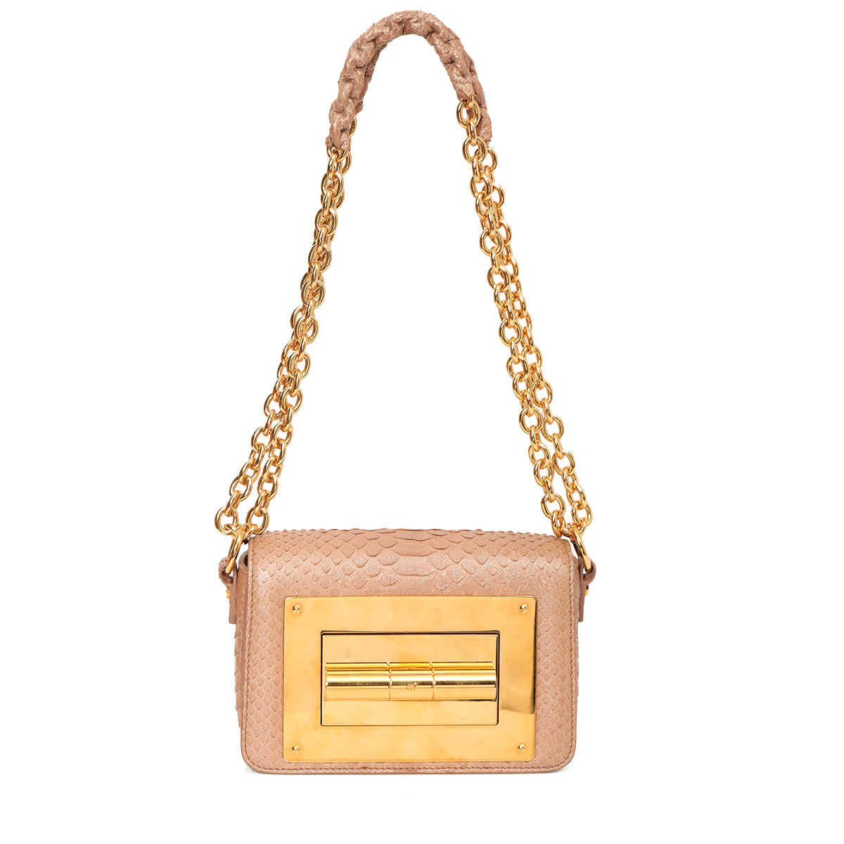 Metallic Python Natalia Small Shoulder Bag