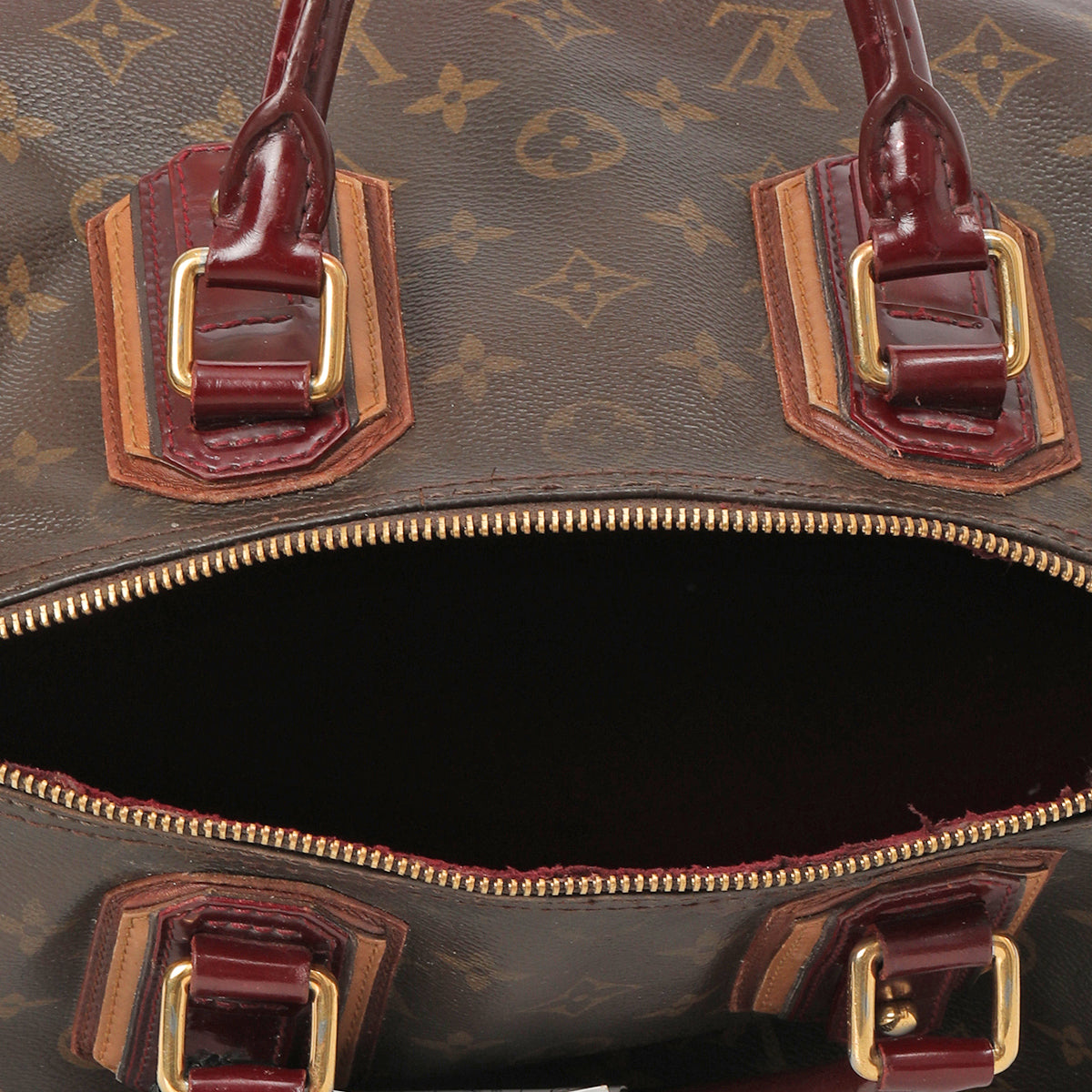 Limited Edition Bordeaux Monogram Mirage Speedy 30 Bag