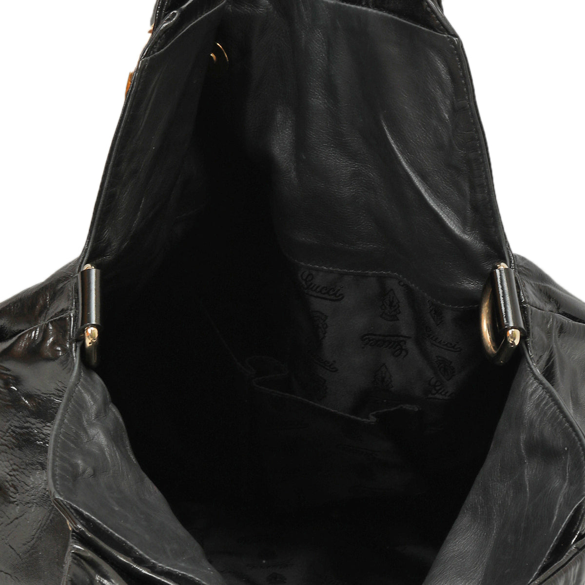 Hysteria Leather Black Handbag