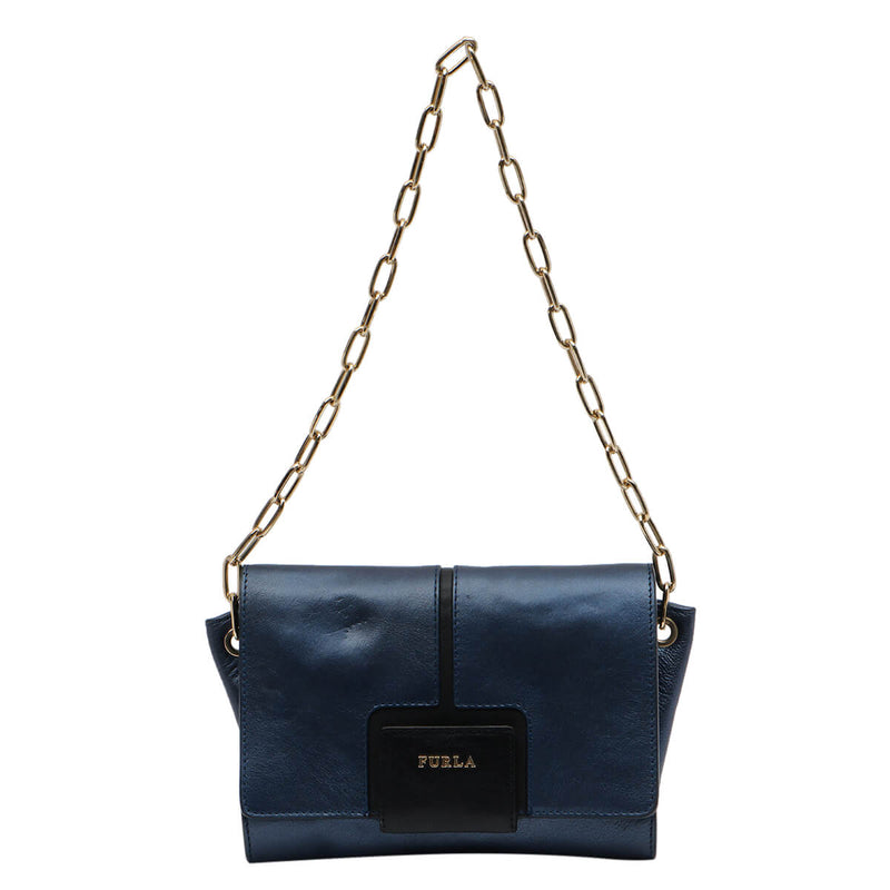 Zizi Saffiano Leather Chain Clutch Shoulder BagÂ 