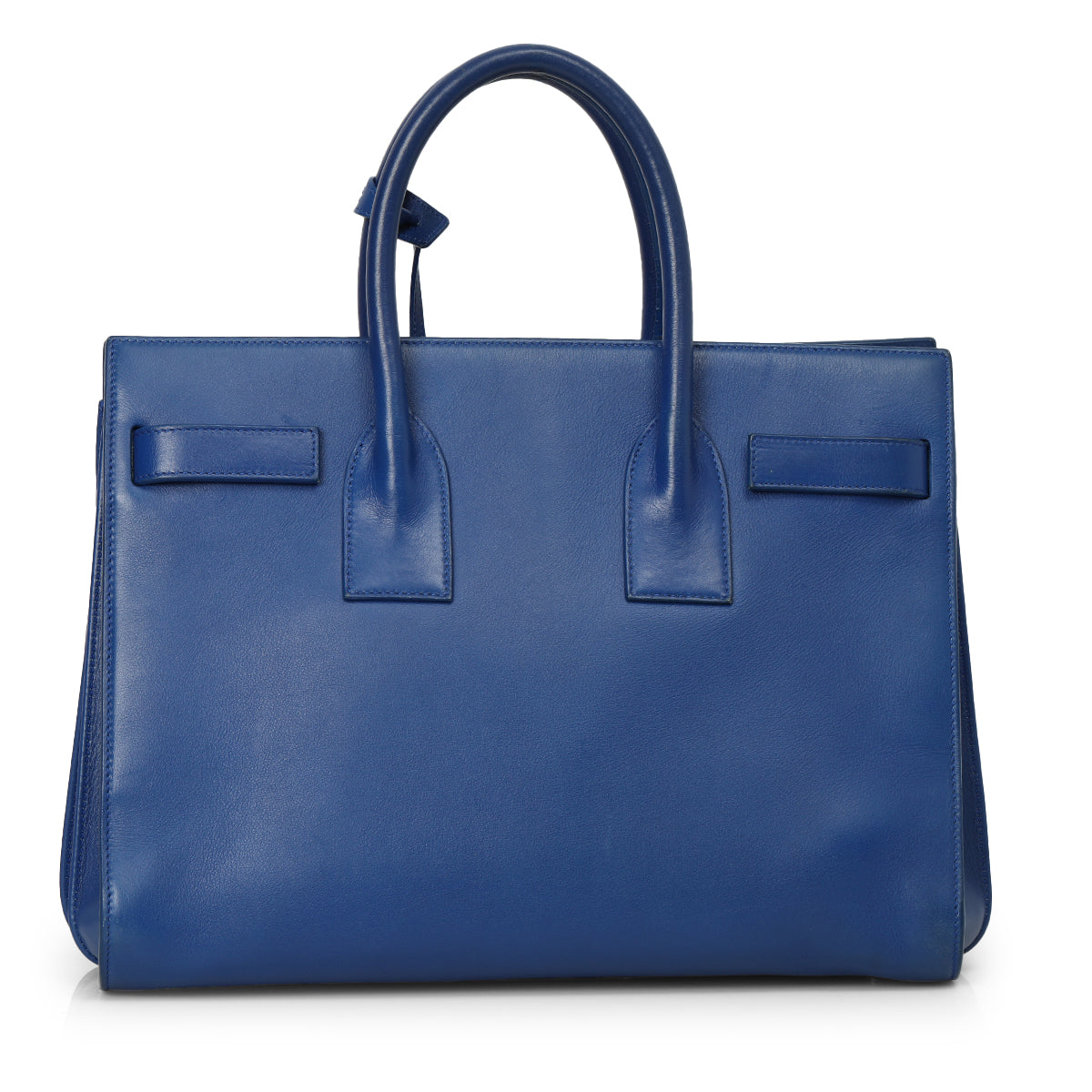 Blue Leather Classic Sac DE Jour Tote Medium