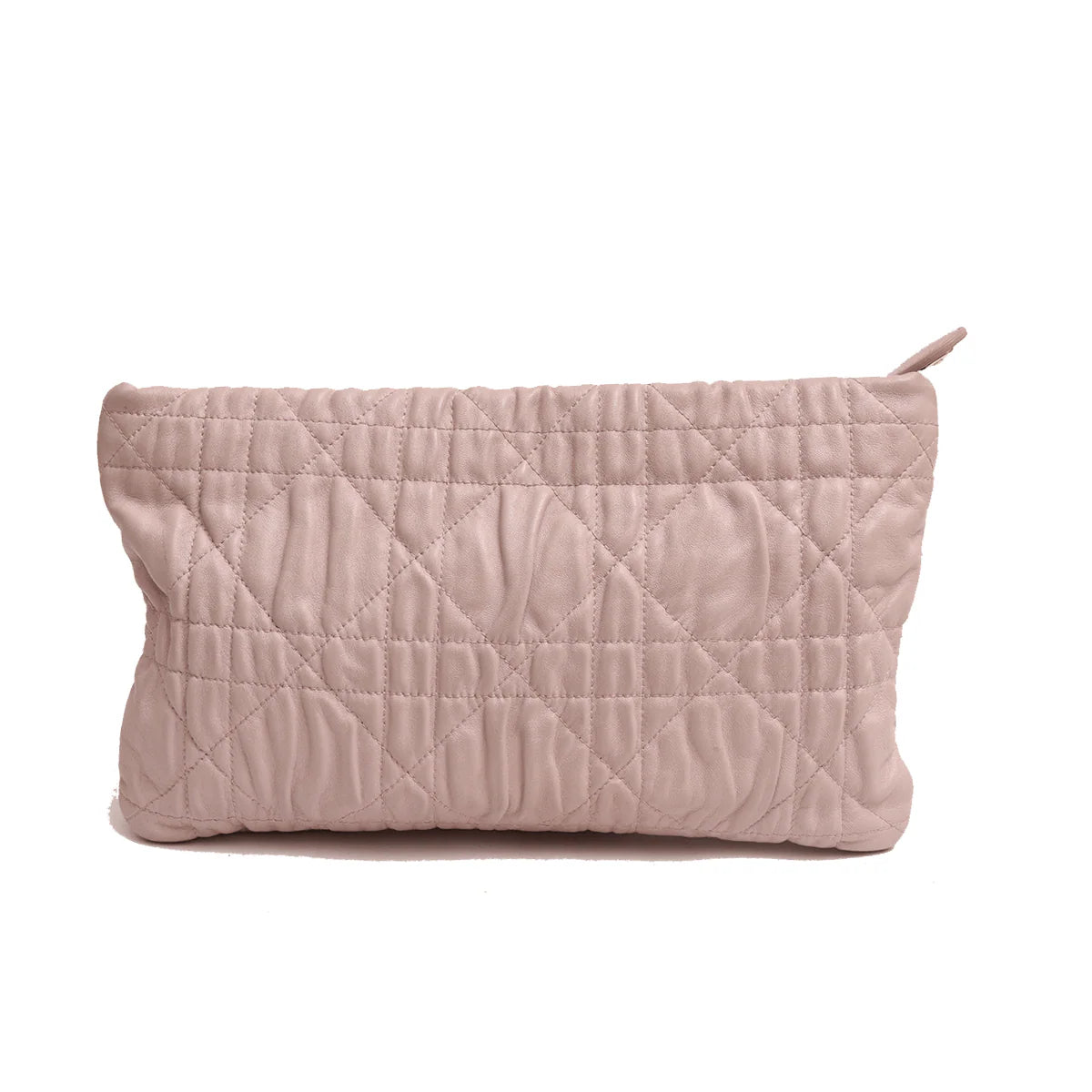 Quilted Cannage Flower Clutch