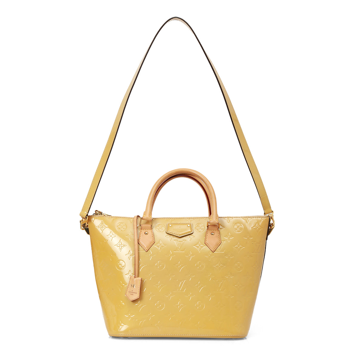 Yellow Monogram Vernis Montebello MM Bag