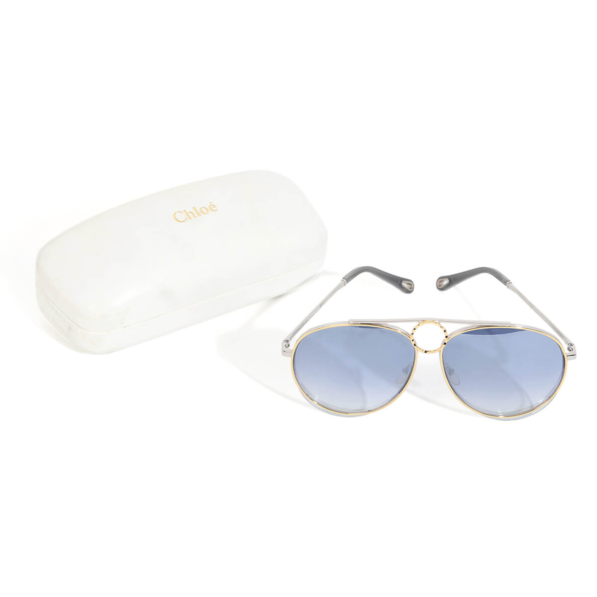 Round Blue Sunglasses