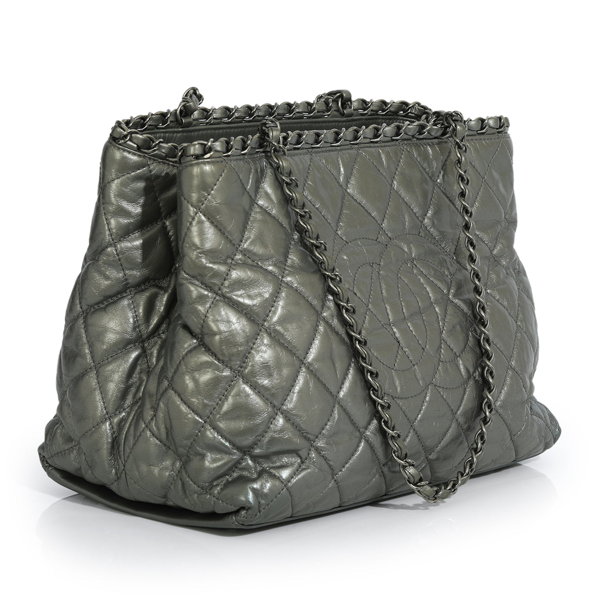 Chain Me Metallic Tote Bag Medium