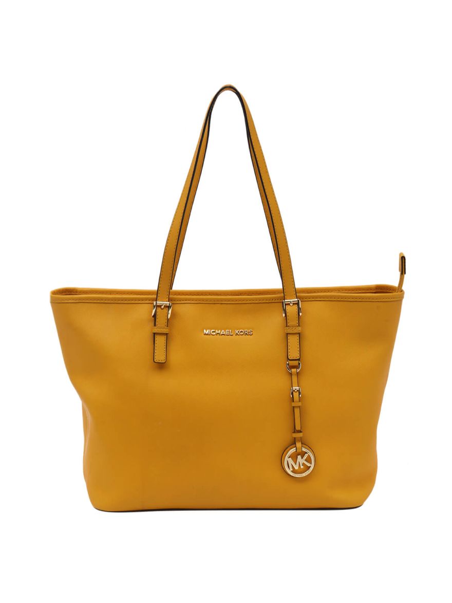 Yellow Jet Set Tote Bag