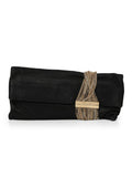 Black Shimmer Chandra Clutch One Size