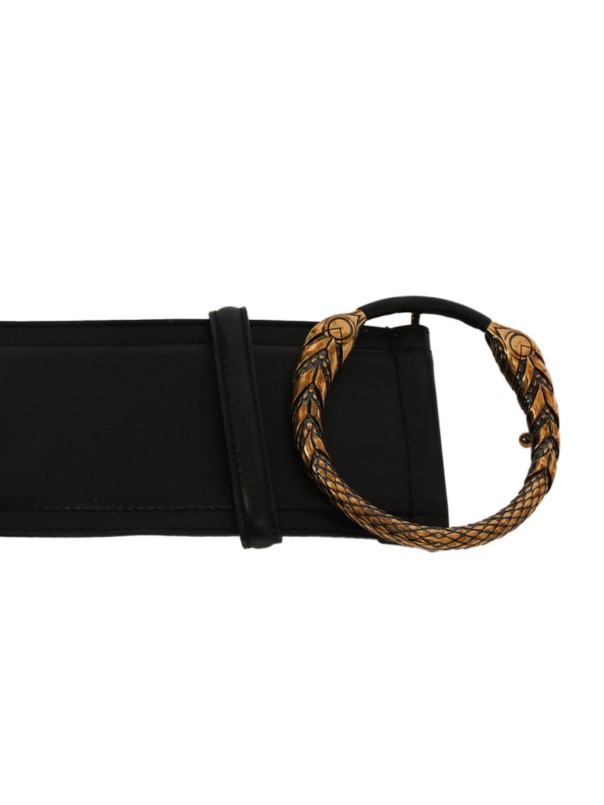 Black Wide Waist Belt Size: 90 cm