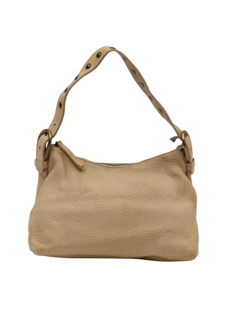 Nude Leather Shoulder Bag
