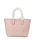 Pink Signature Coated Canvas & Leather Medium Jodie Tote