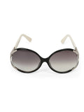 FS494K 59O15 001 130 Black And White Sunglasses Oversize