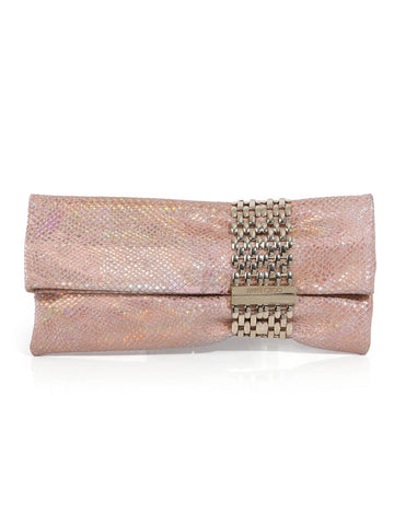 Snakeskin Chandra Evening Clutch