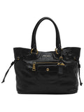 Vitello Black Tote Bag