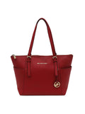 Maroon Leather Tote Bag