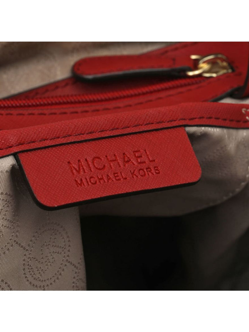 Maroon Leather Tote Bag