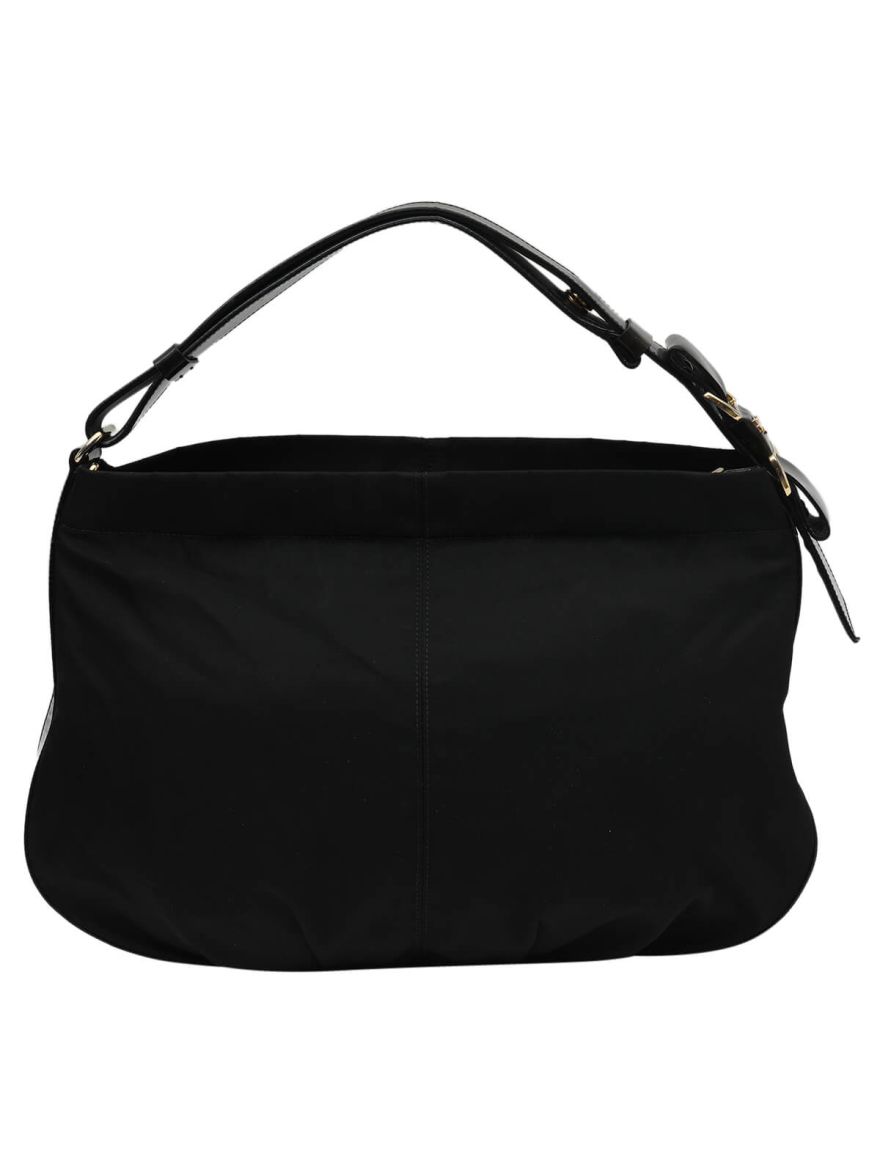 Black Vara Nylon Shoulder Bag