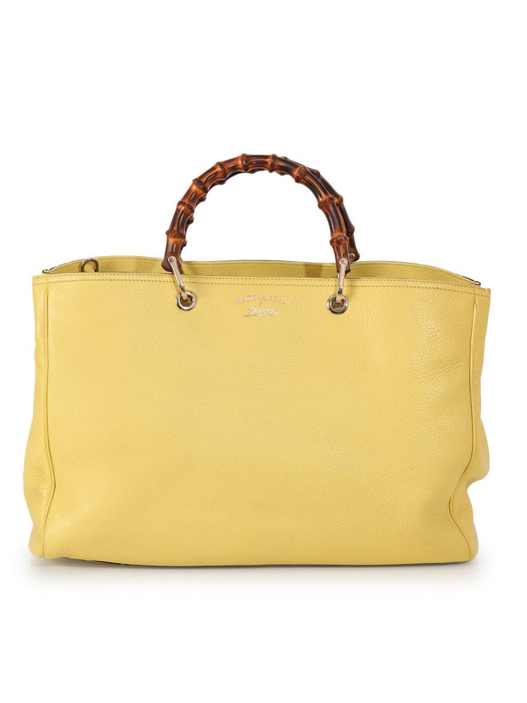 Shop Pre Owned Luxury Gucci Large Bamboo Shopper Tote Large