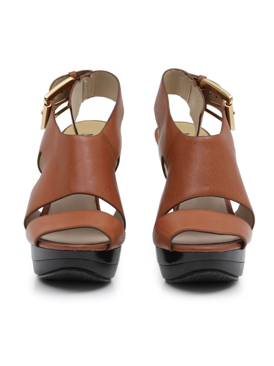 High Heeled Tan Sandals/Size-6US