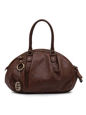 Brown Guccissima Leather Medium Sukey Boston Bag