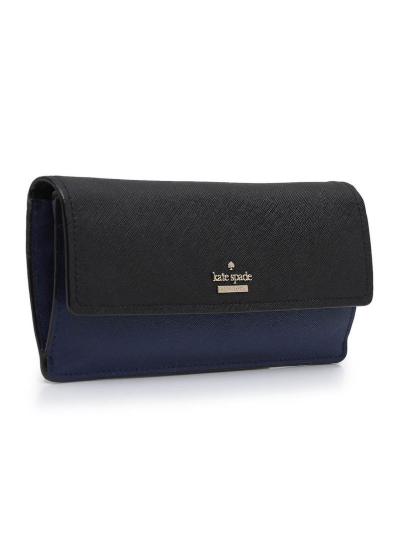 Blue/Black Flap Women's Wallet