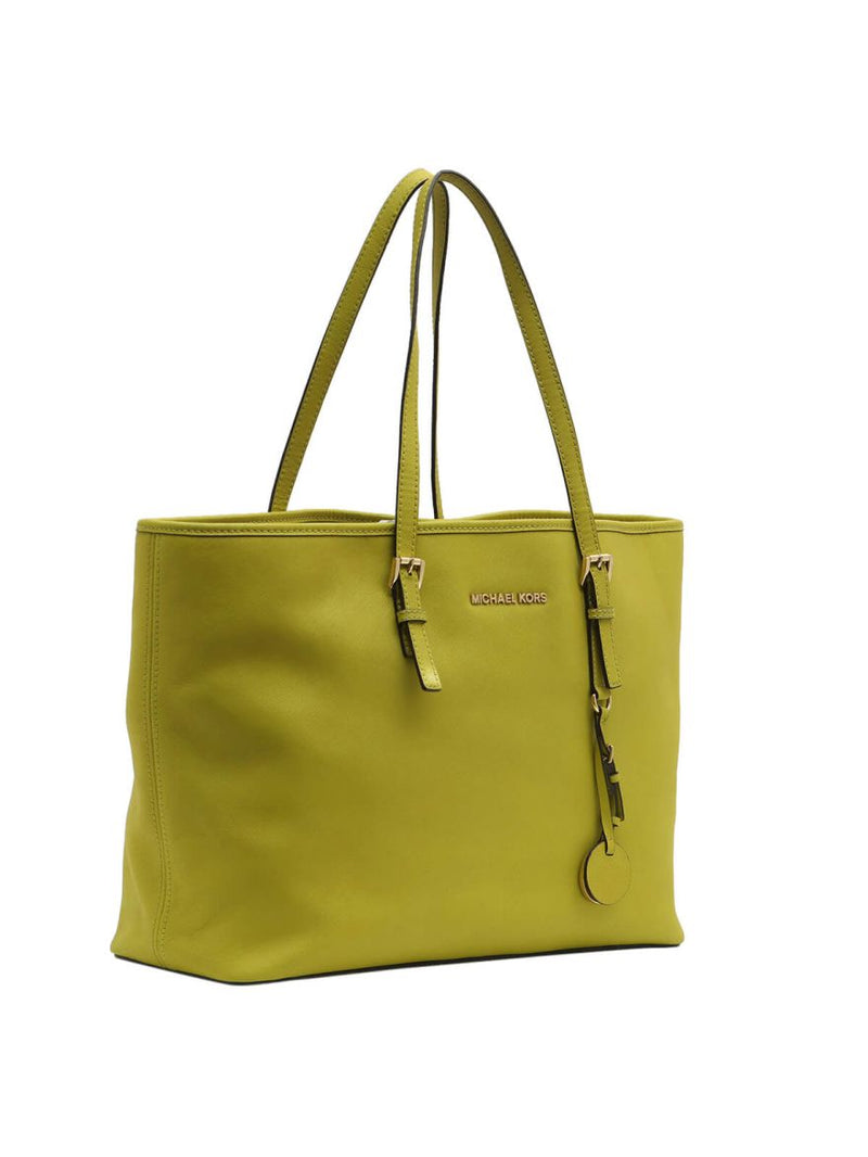 jet set tote bag in green