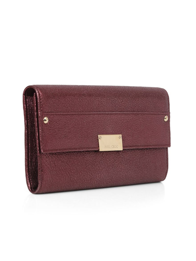 Burgundy Reese Clutch Small