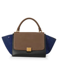 Tricolor Trapeze Bag With Strap Small