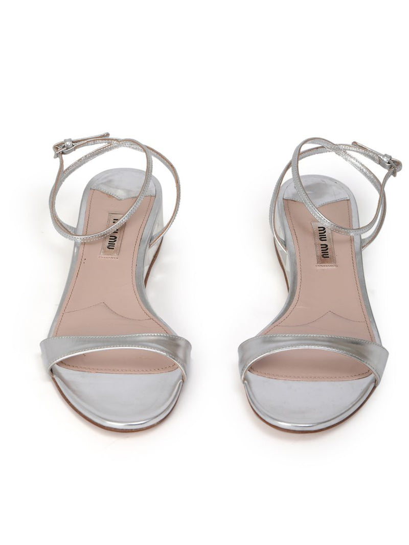 Silver Studded Heels 39