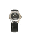 Black Dial Croc Embossed Wrist Watch 37mm