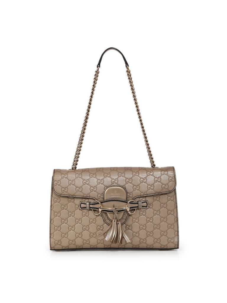 Gucci Guccissima Leather Emily Shoulder Bag Medium