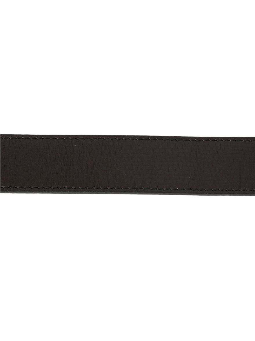 Black Buckled Leather Belt 40/100