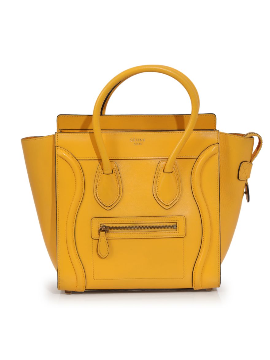 Phantom Large Mustard Tote Bag