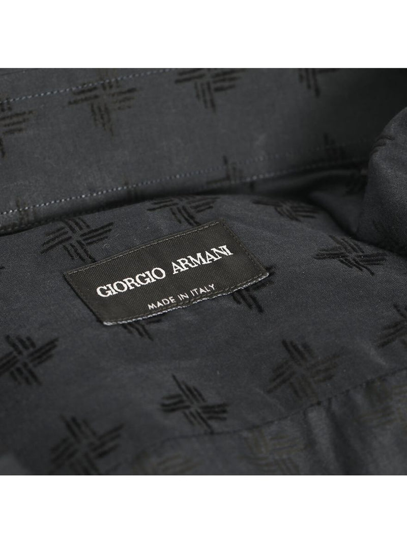 Black Cotton Men's Shirt/Size-42