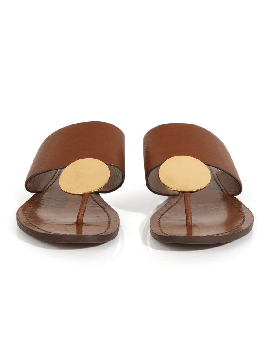 Patos Disk Tan Sandals/Size-8.5M