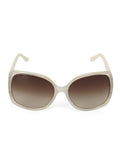 Sunglasses Plastic White Auth Small