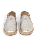 Silver Metallic Espadrilles