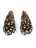 Black and White Spotted Pony Hair Loafers/Size-38.5EUR