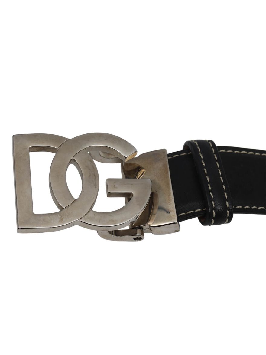 Logo Buckle Leather Women's Belt/Size-95CM/38INCH