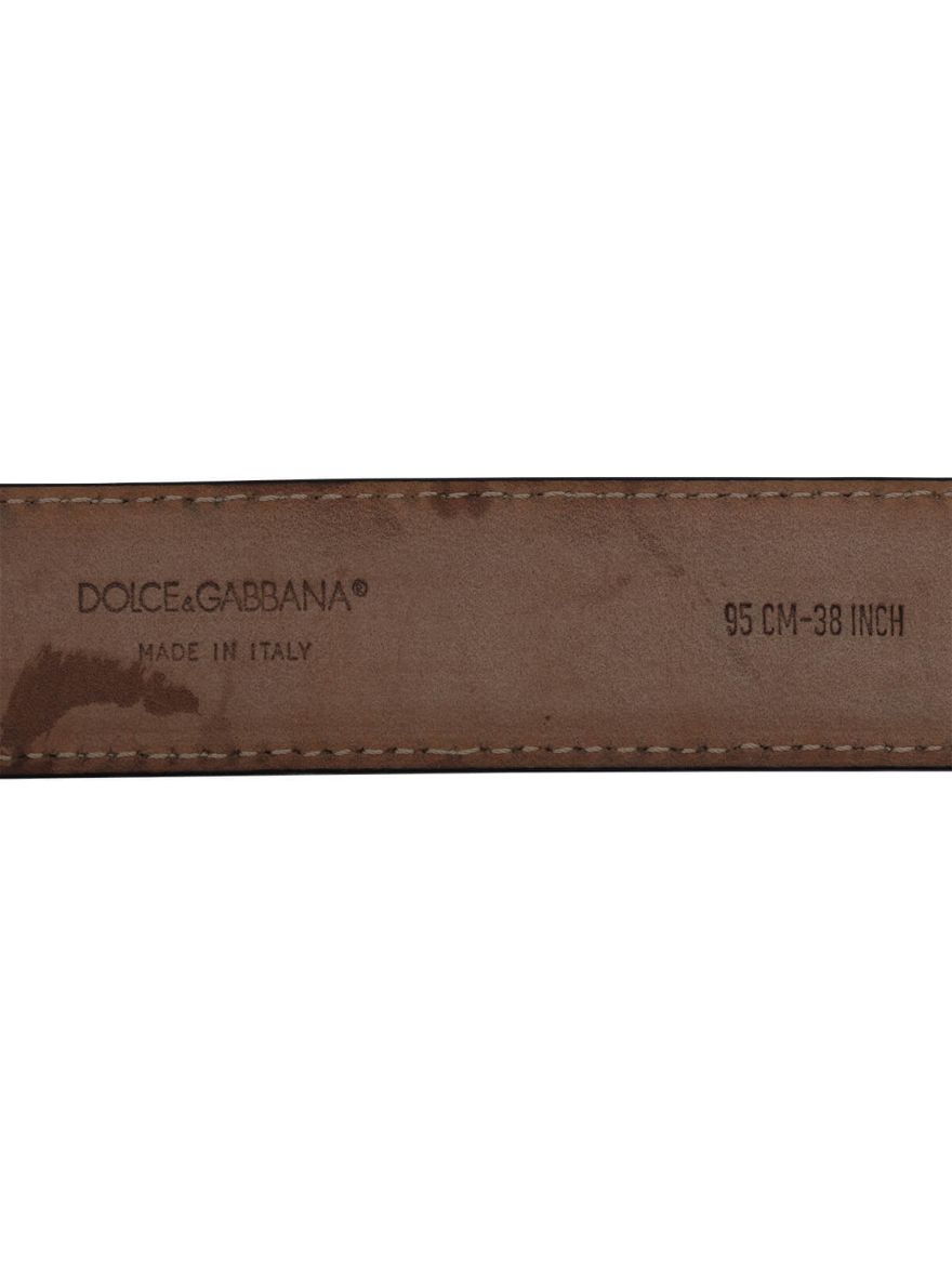 Logo Buckle Leather Women's Belt/Size-95CM/38INCH