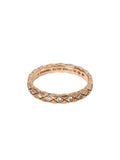 Coco Crush Quilted Motif 18K Diamond Ring