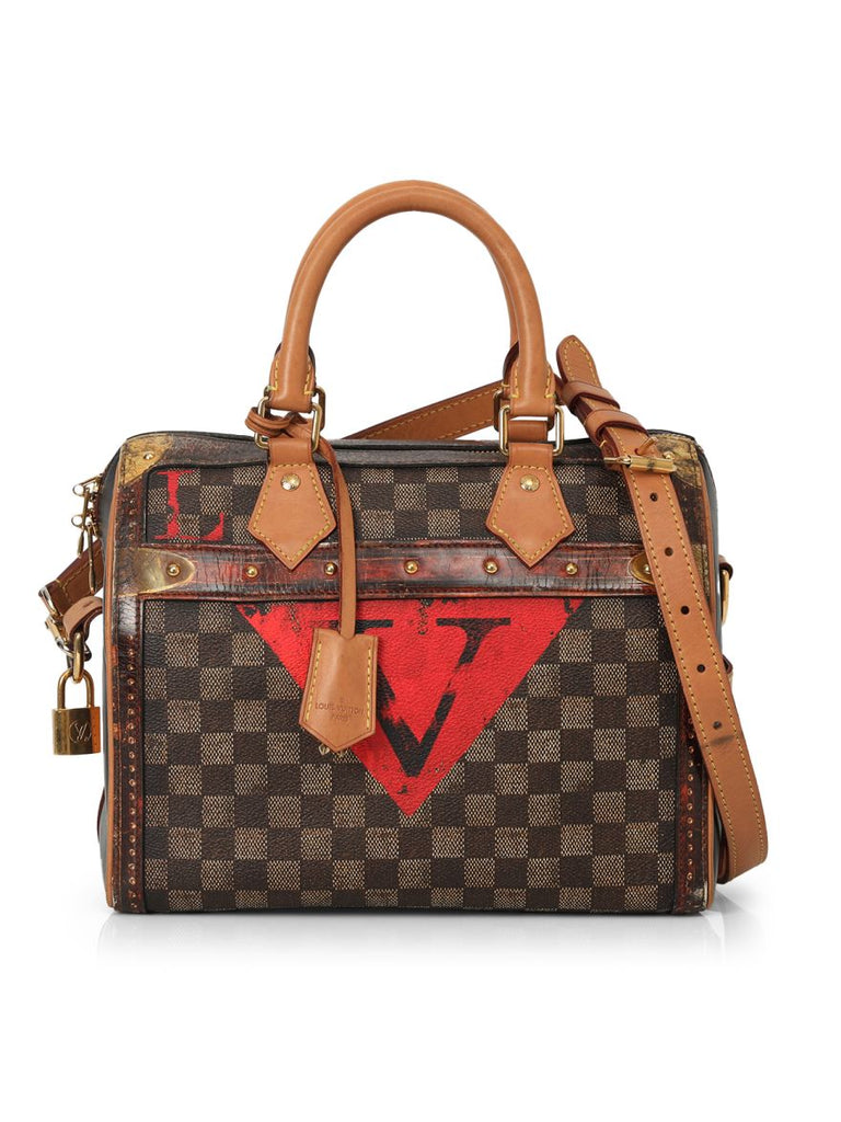 Shop Pre Owned, Authentic Louis Vuitton Damier Ebene Time Trunk Speedy  Bandouliere 25 Medium – Confidential Couture
