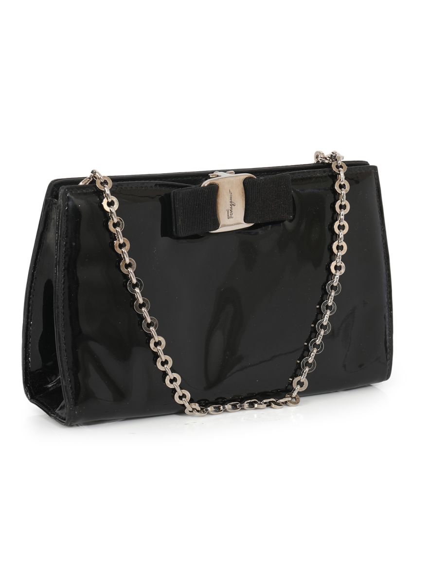 Black Patent Leather Pochette