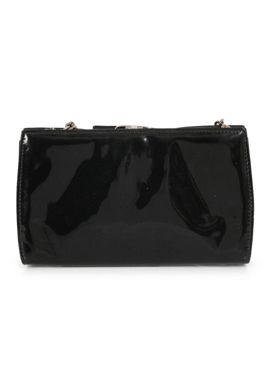 Black Patent Leather Pochette