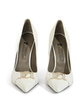 Collection White Leather Pumps/Size-36EUR